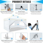 10x15 Pop Up Canopy Tent, Upgraded Thickened Hexagonal Legs, White in White, alternate view 3