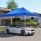 10x15 Pop Up Canopy Tent with 4 Sidewalls, Heavy Duty Canopy, Blue in Blue, alternate view 2
