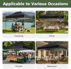 10x15 Pop Up Canopy Without Sidewalls - Breezy Open-Air Instant Shelter with Roller Bag & Sandbag - Outdoor, alternate view 6