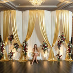 10x15FT Gold Sequin Backdrop Curtain Double Sided in 10x15FT