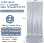 10x15FT Silver Sequin Backdrop Curtain Double Sided in 10x15FT, alternate view 6