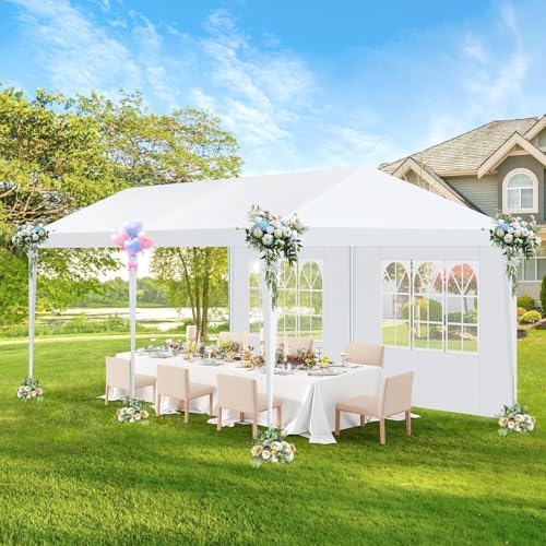 10x20 Carpas para Fiestas Party Tent with 6 Removable Sidewalls for Parties, Weddings, BBQ, Waterproof Outdoor, alternate