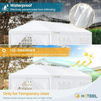 10x20 Carpas para Fiestas Party Tent with 6 Removable Sidewalls for Parties, Weddings, BBQ, Waterproof Outdoor, alternate