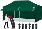 10x20 Commercial Pop up Canopy Tent with Awning Sidewall