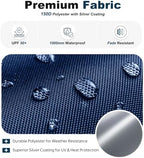 10x20 Durable Pop Up Canopy Tent with Roller Bag, Navy Blue in Navy Blue, alternate view 7