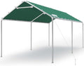 10x20 ft Heavy Duty Carport Canopy Galvanized Car Tent Outdoor Garage Boat Shelter with Reinforced Structure, No