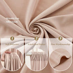10x20 FT Nude Backdrop Curtain for Parties Wrinkle Free Photo Backdrop Curtains Polyester Wedding Back Drop, alternate view 4