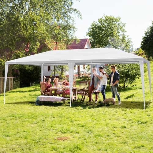 10x20 FT Outdoor Heavy Duty Party Tent with Removable Sidewalls for Wedding (10 20 FT Tent-0sides) in 10x20 FT
