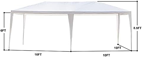 10x20 FT Outdoor Heavy Duty Party Tent with Removable Sidewalls for Wedding (10 20 FT Tent-0sides) in 10x20 FT, alternate