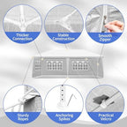 10x20 FT Outdoor Heavy Duty Party Tent with Removable Sidewalls for Wedding (10 20 FT Tent-6sides) in 10x20 FT, alternate