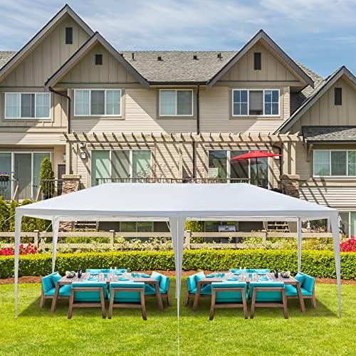 10x20 FT Party Tent, Outdoor Wedding Tents for Parties, Canopy Event Tent Without Removable Sidewalls