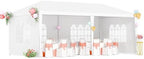10x20 FT Party Tent, Outdoor Wedding Tents for Parties, Canopy Event Tent with 4 Removable Sidewalls, Waterproof