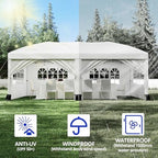 10x20 FT Pop Up Canopy Party Tent Heavy Duty Outdoor, White in 10x20 FT in White, alternate view 7