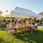 10x20 Heavy Duty Pop up Canopy Tent Outdoor with Roller Bag White, alternate view 2