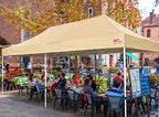 10x20 Heavy Duty Pop Up Canopy Tent with 4 Sidewalls, Beige in Beige, alternate view 2