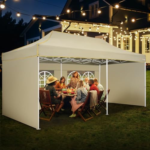 10x20 Heavy Duty Pop Up Canopy Tent with 4 Sidewalls, Commercial Outdoor Canopy Tents for Parties Event Wedding, alternate