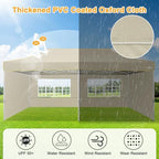 10x20 Heavy Duty Pop Up Canopy Tent with 4 Sidewalls, Commercial Outdoor Canopy Tents for Parties Event Wedding, alternate