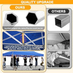 10x20 Heavy Duty Pop Up Canopy Tent with 4 Sidewalls, Commercial Outdoor Canopy Tents for Parties Event Wedding, alternate