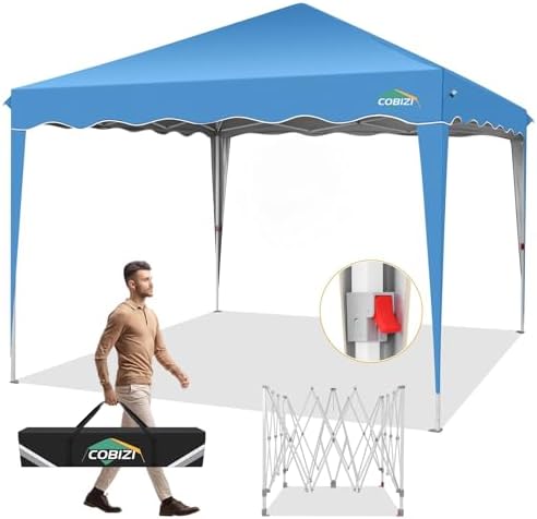 10x20 Heavy Duty Pop up Canopy Tent with 6 sidewalls Easy Up Commercial Outdoor Wedding Party Tents for Parties