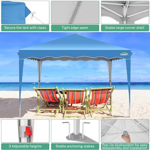 10x20 Heavy Duty Pop up Canopy Tent with 6 sidewalls Easy Up Commercial Outdoor Wedding Party Tents for Parties, alternate