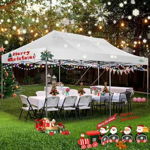 10x20 Heavy Duty Pop Up Canopy Tent with Sidewalls, Easy Up Canopy, alternate view 2
