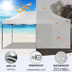 10x20 Heavy Duty Pop Up Canopy Tent with Sidewalls, Easy Up Canopy, alternate view 6