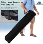 10x20 Heavy Duty Pop Up Canopy with 6 Mesh Window Sidewalls, Outdoor, Black in Black, alternate view 5
