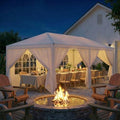 10x20 Party Tent Outdoor Canopy Tents for Parties with 6 Removable Sidewalls-fu