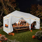 10x20 Pop up Canopy Privacy Tent with Sidewalls & Mesh Window White, alternate view 4