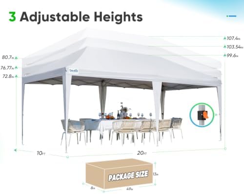 10x20 Pop Up Canopy Tent, Event Shelter, alternate view 2