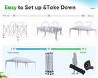 10x20 Pop Up Canopy Tent, Event Shelter, alternate view 5