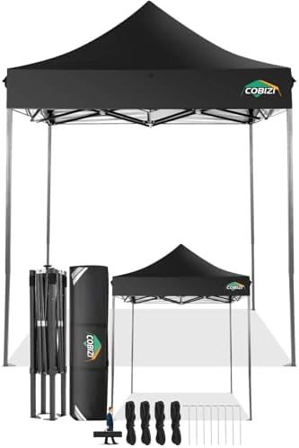 10x20 Pop Up Canopy Tent, Heavy Duty Canopy(Black Gray No Sidewalls)