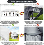 10x20 Pop Up Canopy Tent, Heavy Duty Canopy(White with 6 Sidewalls), alternate view 3