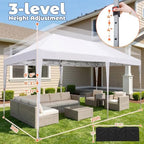 10x20 Pop up Canopy Tent Outdoor Gazebo Carpas para Fiestas White, alternate view 2