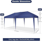 10x20 Pop Up Canopy Tent Party Tents for Parties Weddings Backyard Waterproof Outdoor Commercial Instant Canopy, alternate
