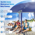 10x20 Pop Up Canopy Tent Party Tents for Parties Weddings Backyard Waterproof Outdoor Commercial Instant Canopy, alternate