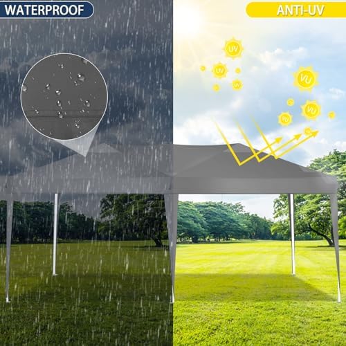 10x20 Pop Up Canopy Tent Party Tents for Parties Weddings Backyard Waterproof Outdoor Commercial Instant Canopy, alternate