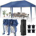 10x20 Pop Up Canopy Tent Party Tents for Parties Weddings Backyard Waterproof Outdoor Commercial Instant Canopy