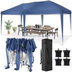 10x20 Pop Up Canopy Tent Party Tents for Parties Weddings Backyard Waterproof Outdoor Commercial Instant Canopy