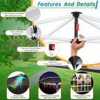 10x20 Pop up Canopy Tent with 4 Sidewalls Outdoor Canopy Tent for Party with Push Center Lock & Air Vent, alternate view 3