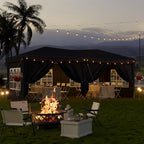 10x20 Pop Up Canopy Tent with 6 Sidewalls, Party Tent, Black in Black, alternate view 5