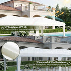 10x20 Pop Up Canopy Tent with 6 Sidewalls, Party Tent, White in White, alternate view 5
