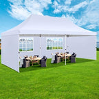 10x20 Pop Up Canopy Tent with Sidewalls, Waterproof Commercial Outdoor Instant Gazebo UV Protection 50+ Event, alternate view