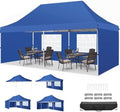 10x20 Pop Up Canopy Tent with Sidewalls, Waterproof Commercial Outdoor Instant Gazebo UV Protection 50+ Event