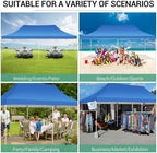 10x20 Pop Up Canopy Tent with Sidewalls, Waterproof Commercial Outdoor Instant Gazebo UV Protection 50+ Event, alternate view