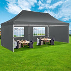 10x20 Pop Up Canopy Tent with Sidewalls, Waterproof Commercial Outdoor Instant Gazebo UV Protection 50+ Event, alternate view