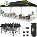 10x20 Pop Up Canopy Tent Without Removable Sidewalls, One Push Party Tent Outdoor Waterproof Event Canopy with