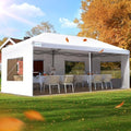 10x20 Pop Up Canopy with 6 Sidewalls & Mesh Windows