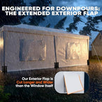 10x20 Pop Up Canopy with 6 Sidewalls & Mesh Windows, alternate view 5