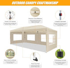 10x20 Pop up Canopy with Sidewalls, One Push Outdoor Tents for Parties Waterproof Canopy Tent with Center Lock, alternate